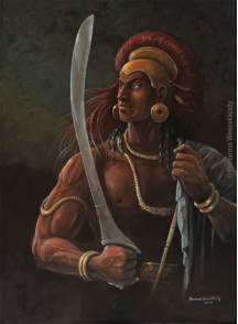 Anuradhapura era cavalrysoldier with head dress, sri, lanka, prasanna Weerakkody�