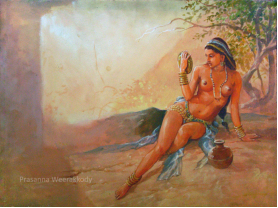 Girl with a mirror, sri, lanka, prasanna Weerakkody�